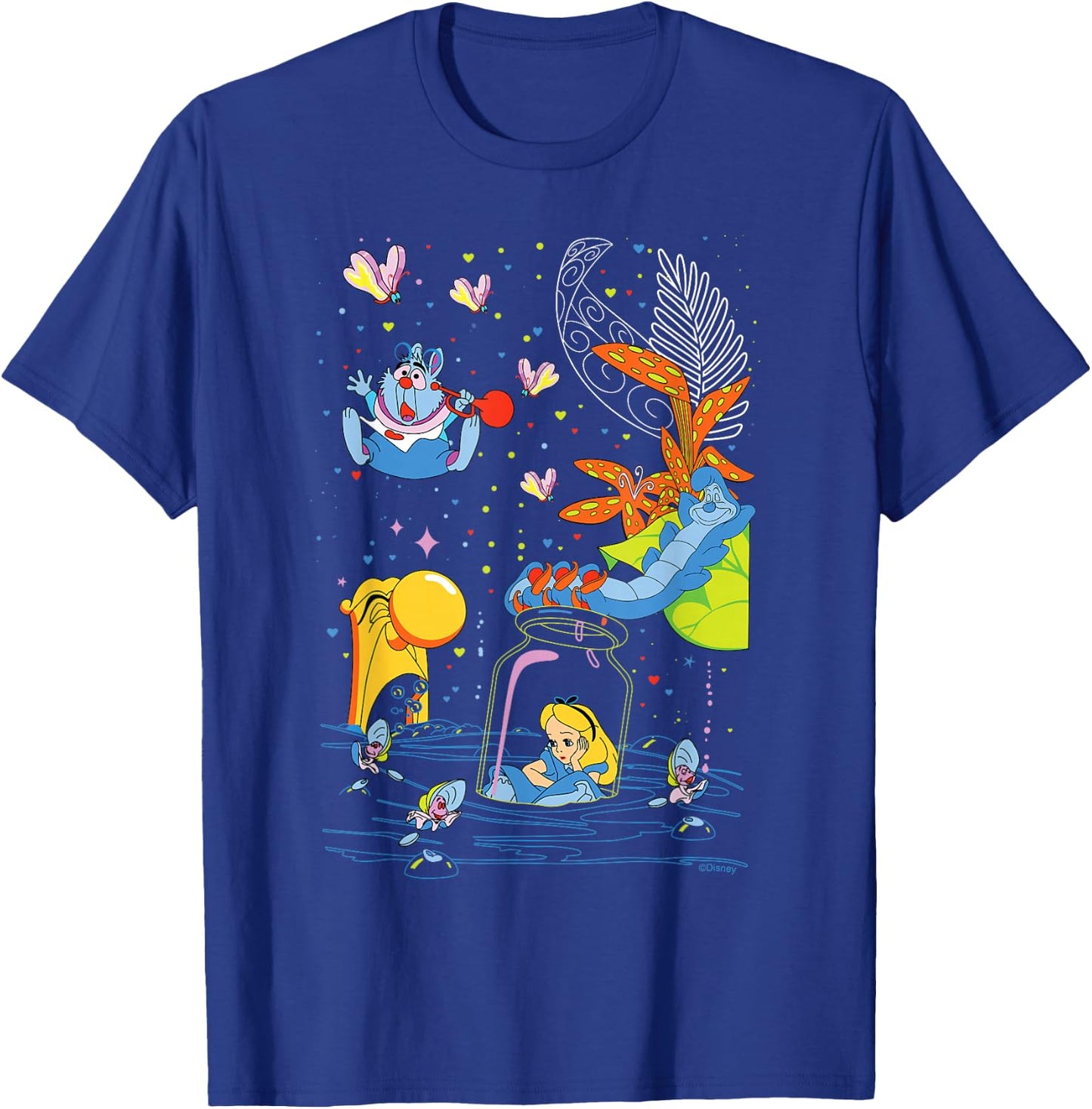 Disney Alice in Wonderland Bottle Adventure Valentine’s Day T-Shirt - T-Shirt | Royal