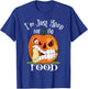 I'm Just Here For The Food Halloween Funny Sarcastic Pumpkin T-Shirt - T-Shirt | Royal