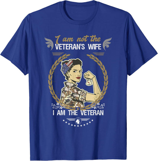 I'm Not The Veteran's Wife Female Veteran T-Shirt - T-Shirt | Royal