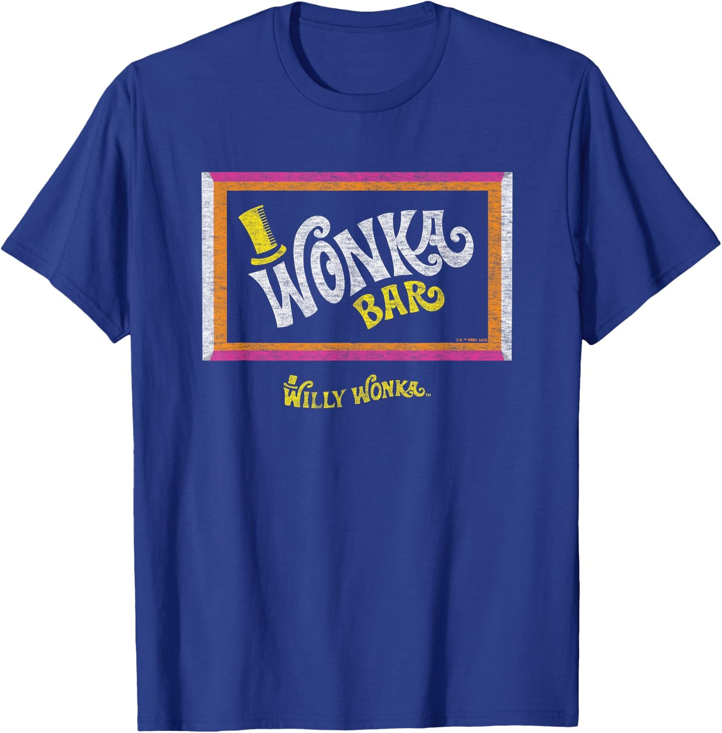 Willy Wonka & The Chocolate Factory - Wonka Chocolate Bar T-Shirt - T-Shirt | Royal