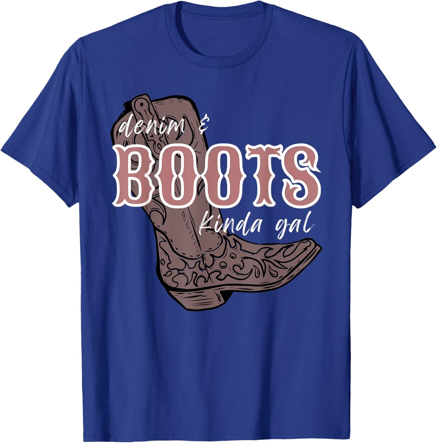 Denims and Boots kinda gals, country western farm boho Teen T-Shirt - T-Shirt | Royal