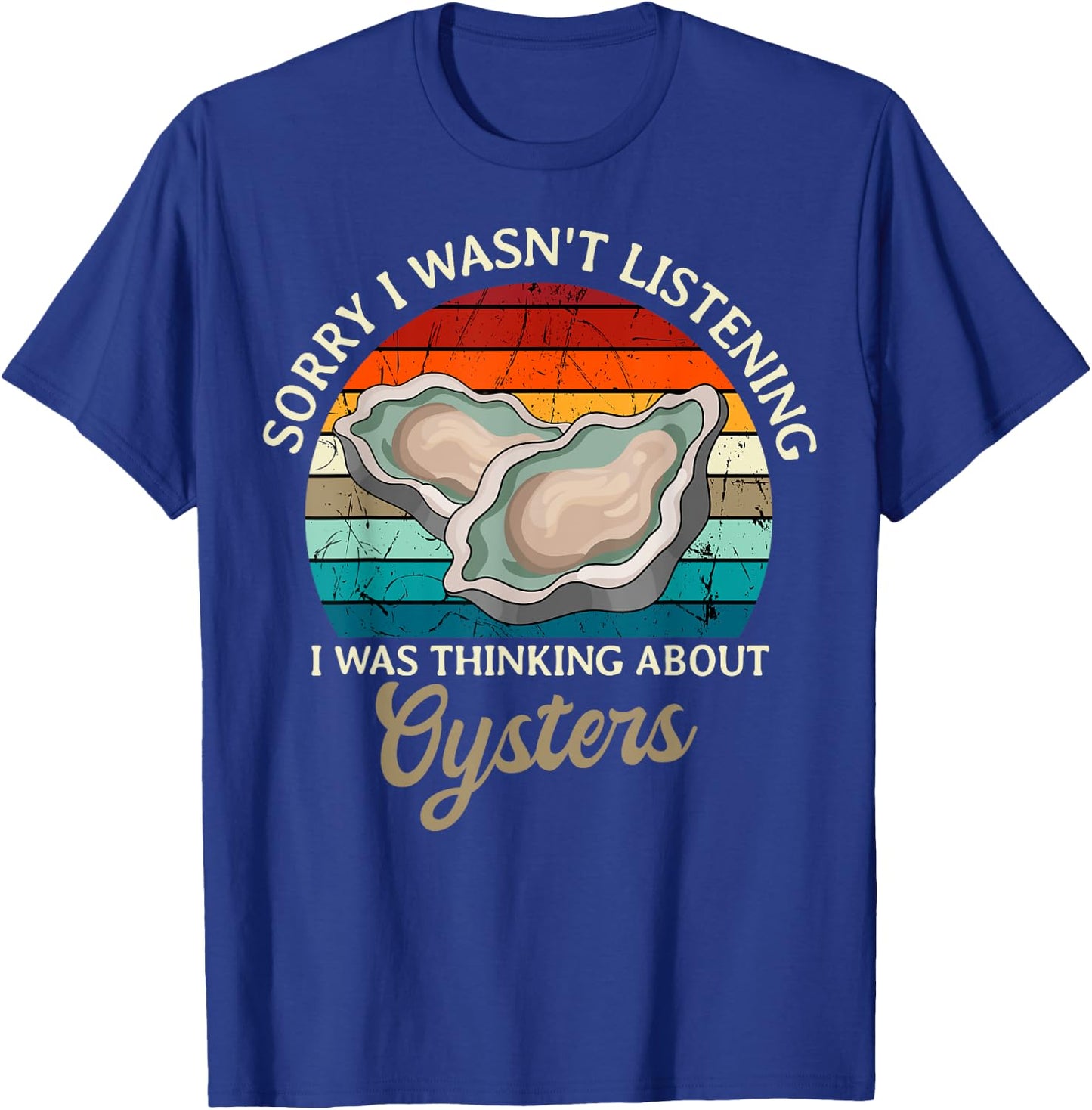 Oyster Retro Vintage Shucker Shelfish Seafood Mollusks T-Shirt - T-Shirt | Royal