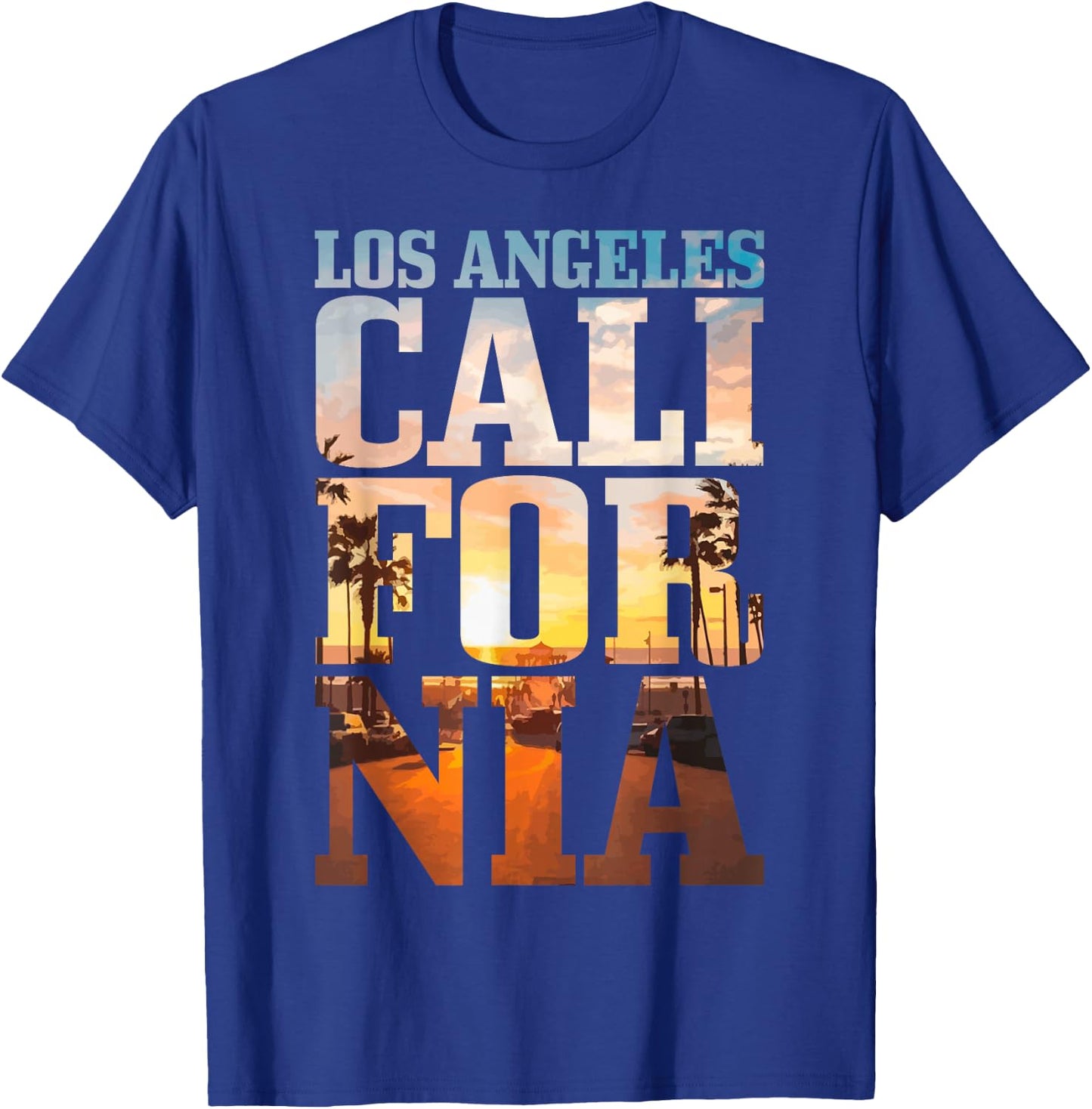 Los Angeles California Retro LA Vintage Small T-Shirt - T-Shirt | Royal