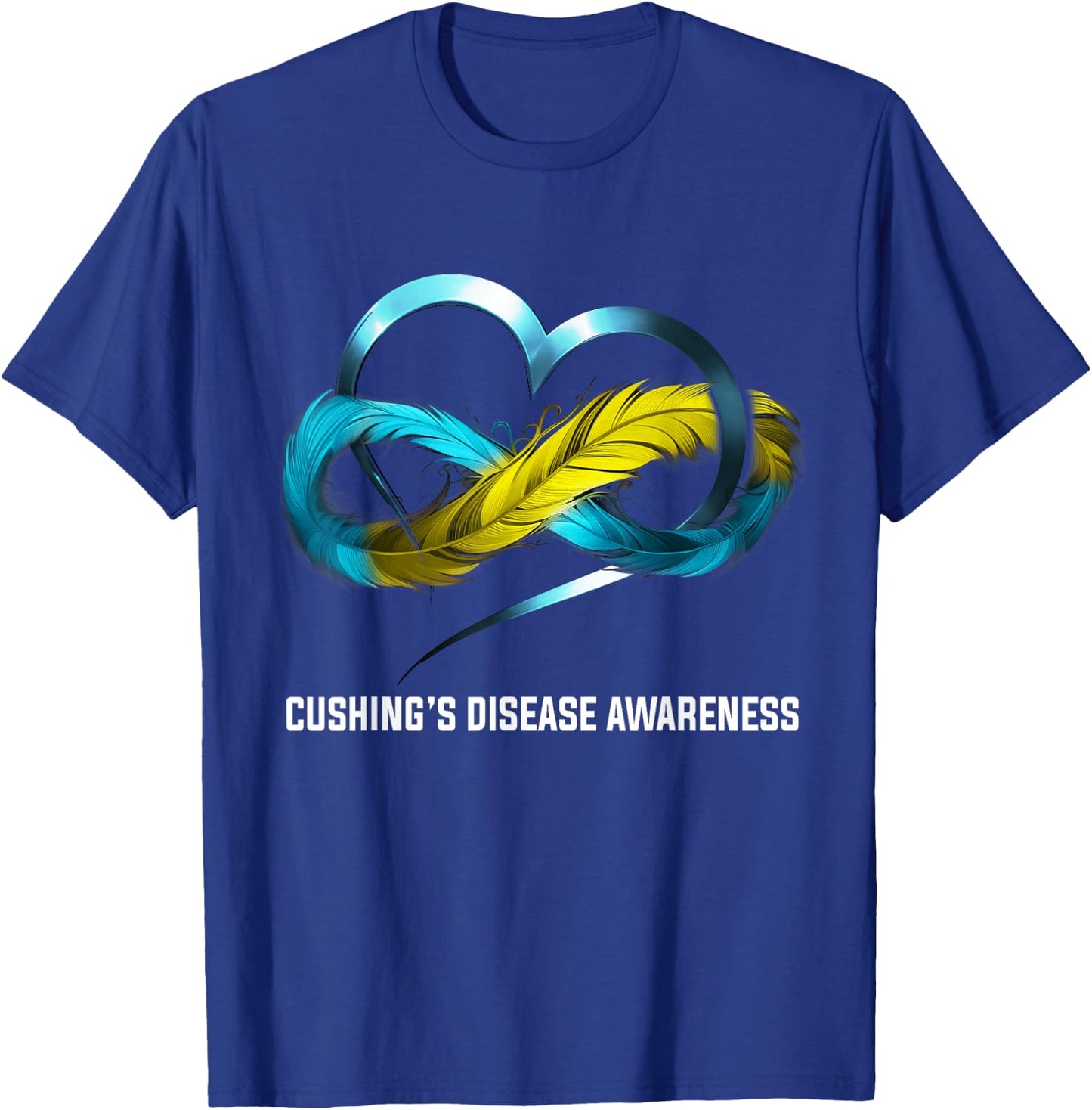 Infinity Heart Cushing's Disease Awareness T-Shirt - T-Shirt | Royal