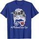 Mechanic Wife Life Wife Of A Mechanic Messy Bun T-Shirt - T-Shirt | Royal