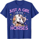 Just A Girl Who Loves Horses Girls T-Shirt - T-Shirt | Royal
