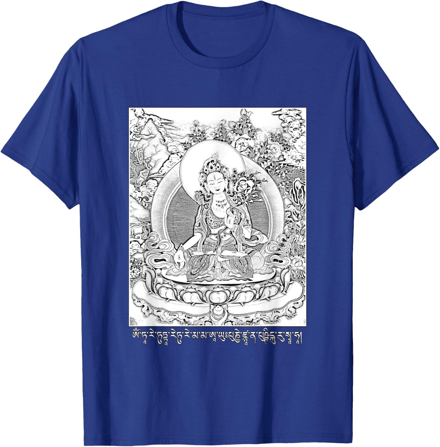White Tara Tibetan Goddess Buddhism T-Shirt - T-Shirt | Royal