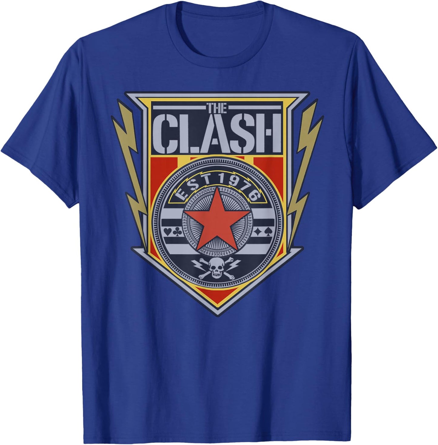 The Clash - EST 1976 Shield T-Shirt - T-Shirt | Royal
