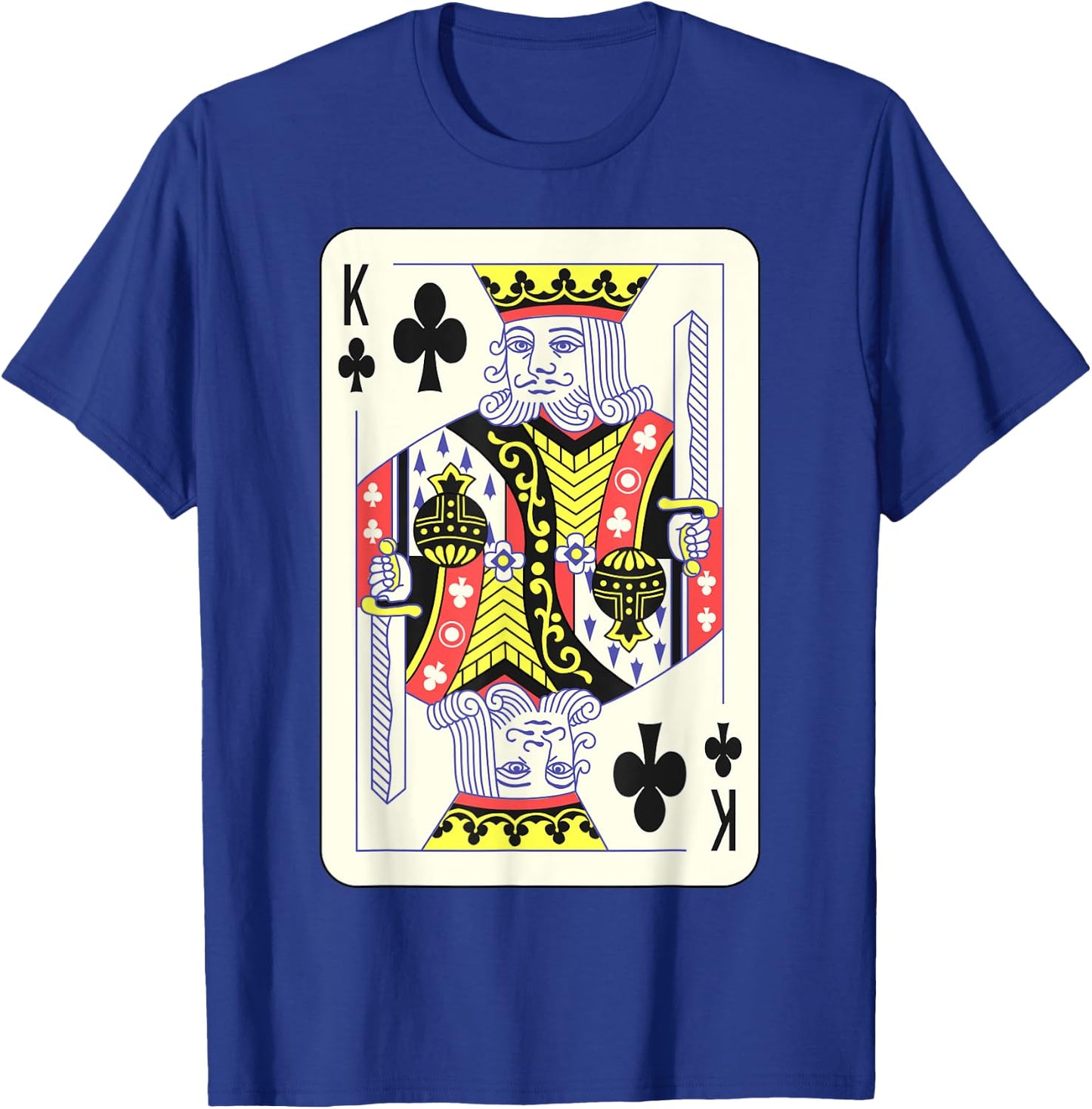 King of Clubs Playing Card | Couples Halloween Costume T-Shirt - T-Shirt | Royal