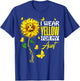 I Wear Yellow For Aunt Sarcoma Cancer Awareness Support T-Shirt - T-Shirt | Royal