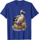 Mallard Duck Gift Realistic Nature Fleeting T-Shirt - T-Shirt | Royal