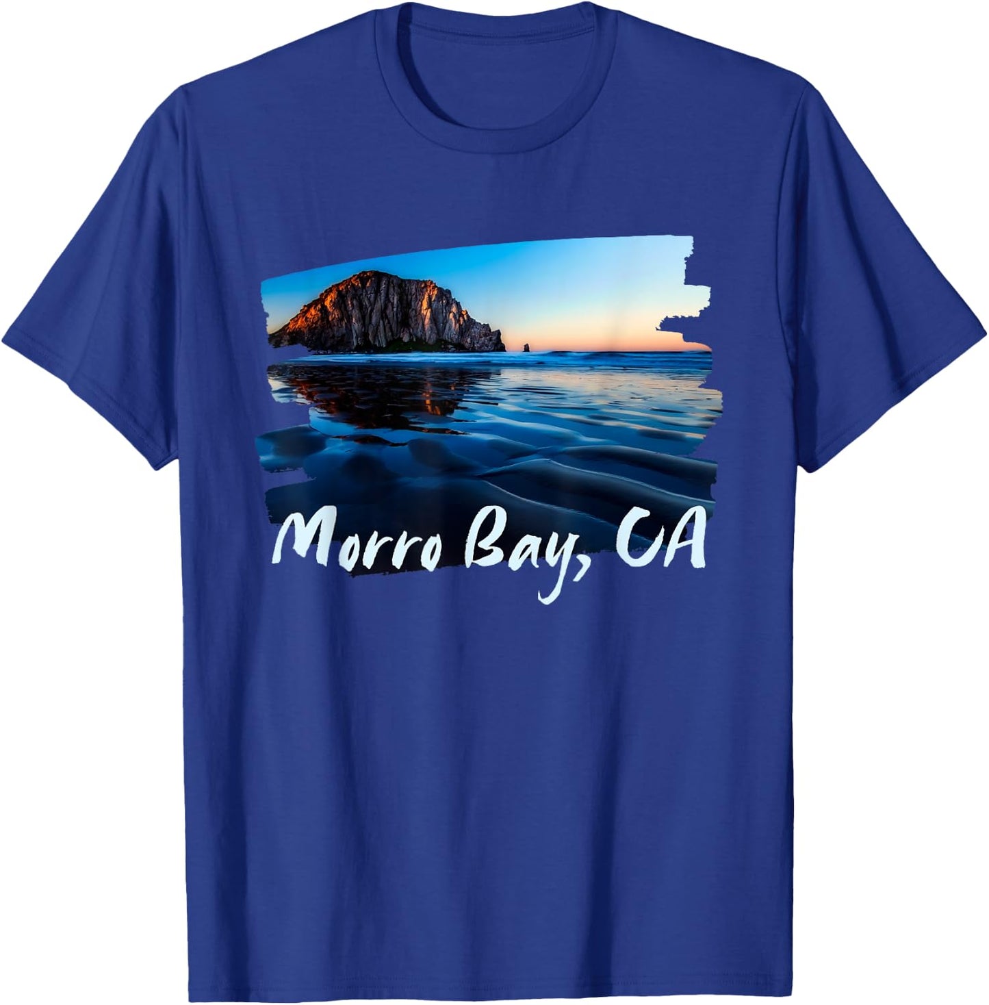 Morro Bay Ca Morro Rock California T-Shirt - T-Shirt | Royal