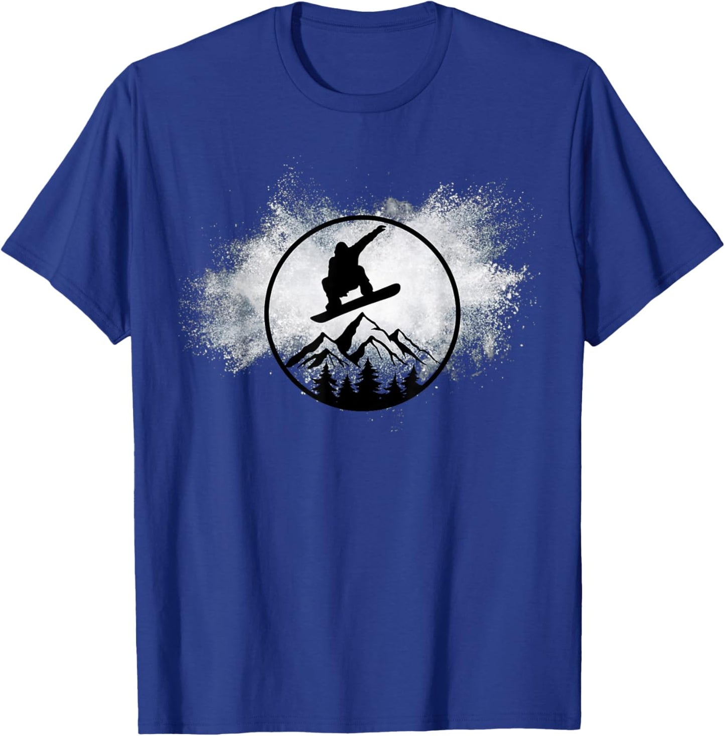 Snowboard Snow Cloud Big Air Snowboarder Snowboarding T-Shirt - T-Shirt | Royal