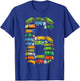 Fun Garbage Truck 6th Birthday Party Six 6 Year Old Boy Kids T-Shirt - T-Shirt | Royal