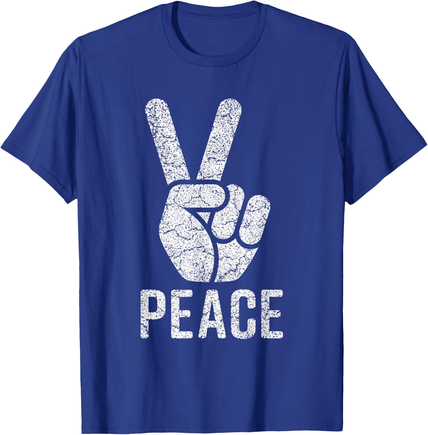 Peace Sign Shirt Women Men Kids Vintage 60s 70s Hippie Gift T-Shirt - T-Shirt | Royal