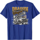 Lineman "Draggin Wagon" Bucket Truck Power Lineman T-Shirt - T-Shirt | Royal