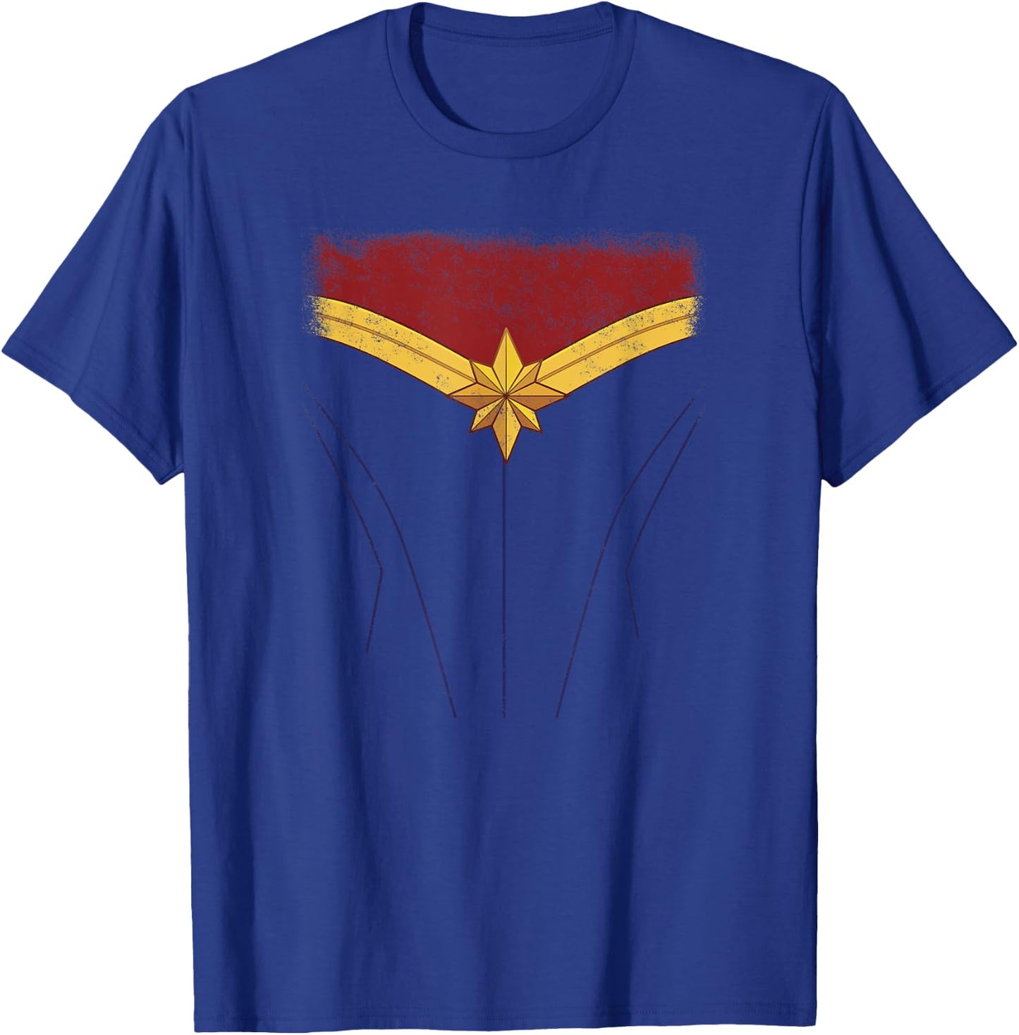 Marvel Halloween Captain Marvel Avengers Costume T-Shirt - T-Shirt | Royal