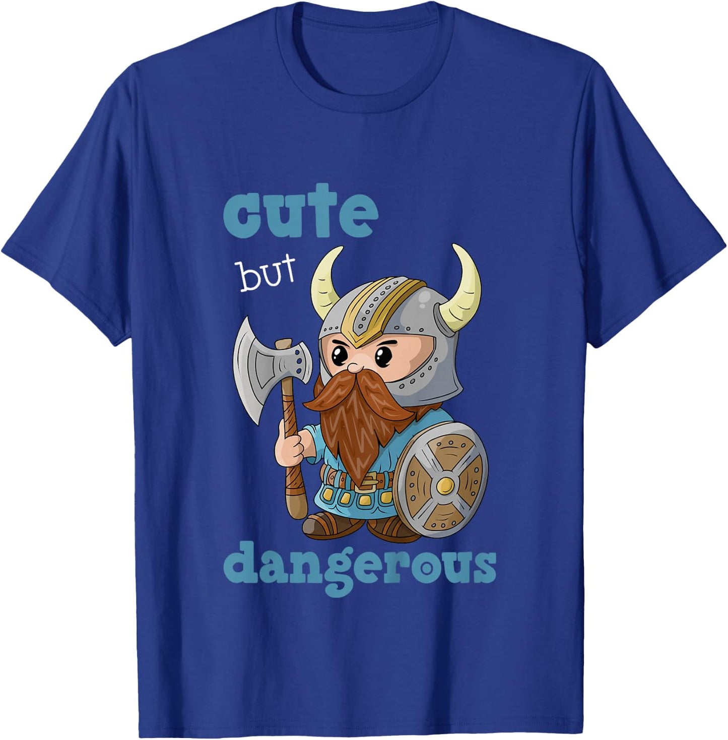 Cute But Dangerous Birthday Boys Viking Warrior, Boys Knight T-Shirt - T-Shirt | Royal