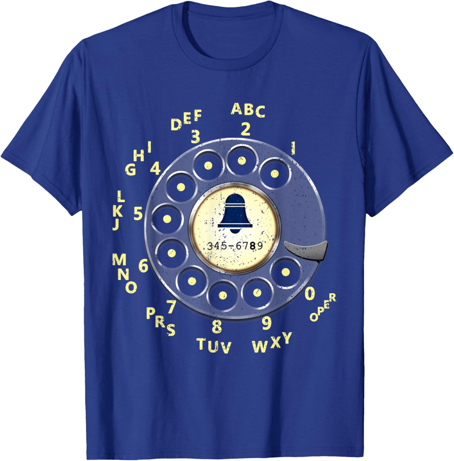 Vintage Retro Rotary Dial Telephone T-Shirt - T-Shirt | Royal