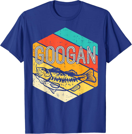 Googan Fish Retro Fishing Fisherman Angler Men Women Kids T-Shirt - T-Shirt | Royal