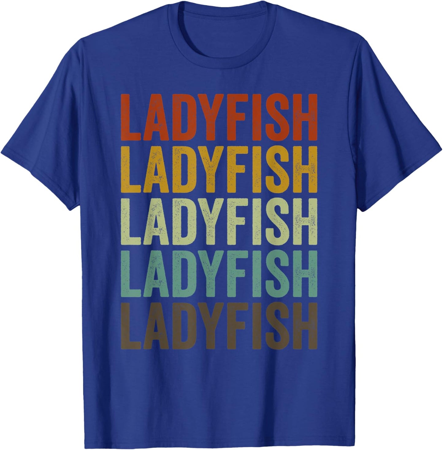 Ladyfish Fish Retro T-Shirt - T-Shirt | Royal