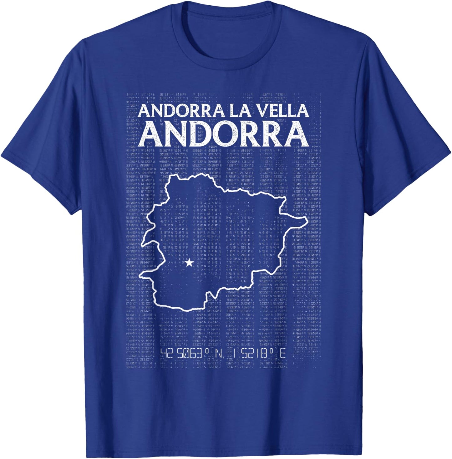 Andorra La Vella Andorra Country Capital City Flag Patriotic T-Shirt - T-Shirt | Royal
