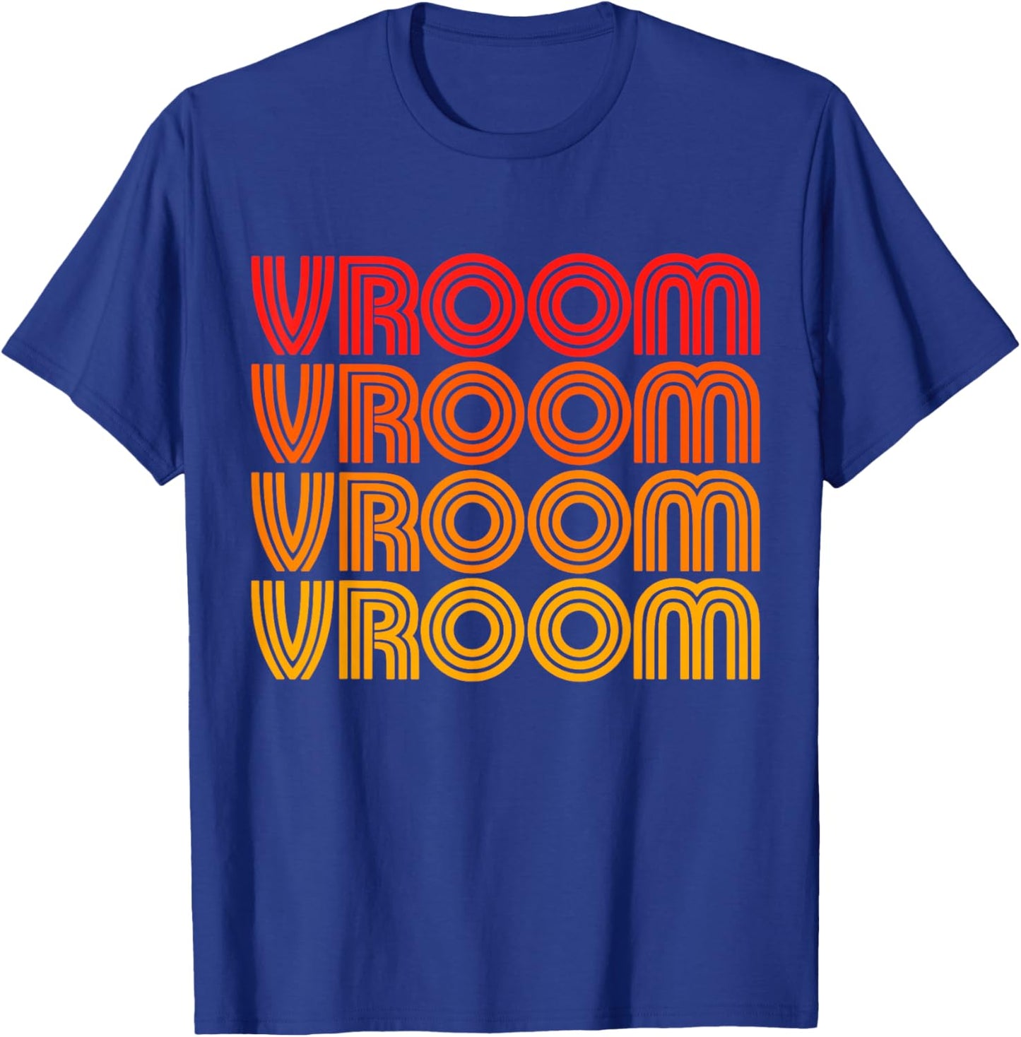 Vroom Funny Retro Vintage Car Auto Show Classic Lover Fan T-Shirt - T-Shirt | Royal