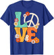 Peace Sign Love 60 s 70 s Shirts 70s Outfits T-Shirt - T-Shirt | Royal