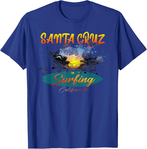 California Santa Cruz Surfing T-Shirt - T-Shirt | Royal