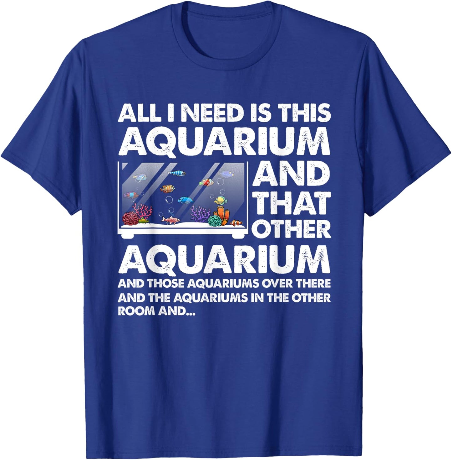 Cool Aquarium Art Women Kids Aquarist Aquarium Lover T-Shirt - T-Shirt | Royal