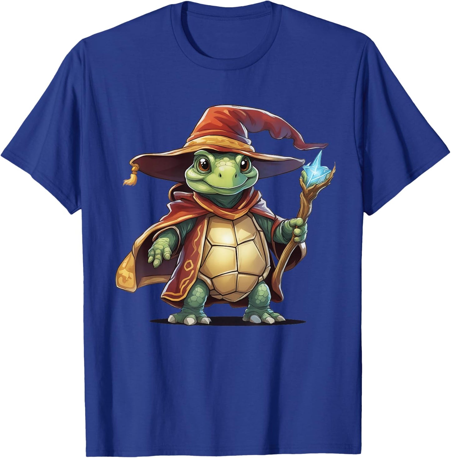 Turtle Tortoise Wizard T-Shirt - T-Shirt | Royal