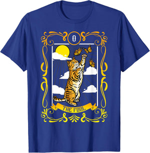The Fool Cat Arcana Tarot Card Mystical Wiccan T-Shirt - T-Shirt | Royal