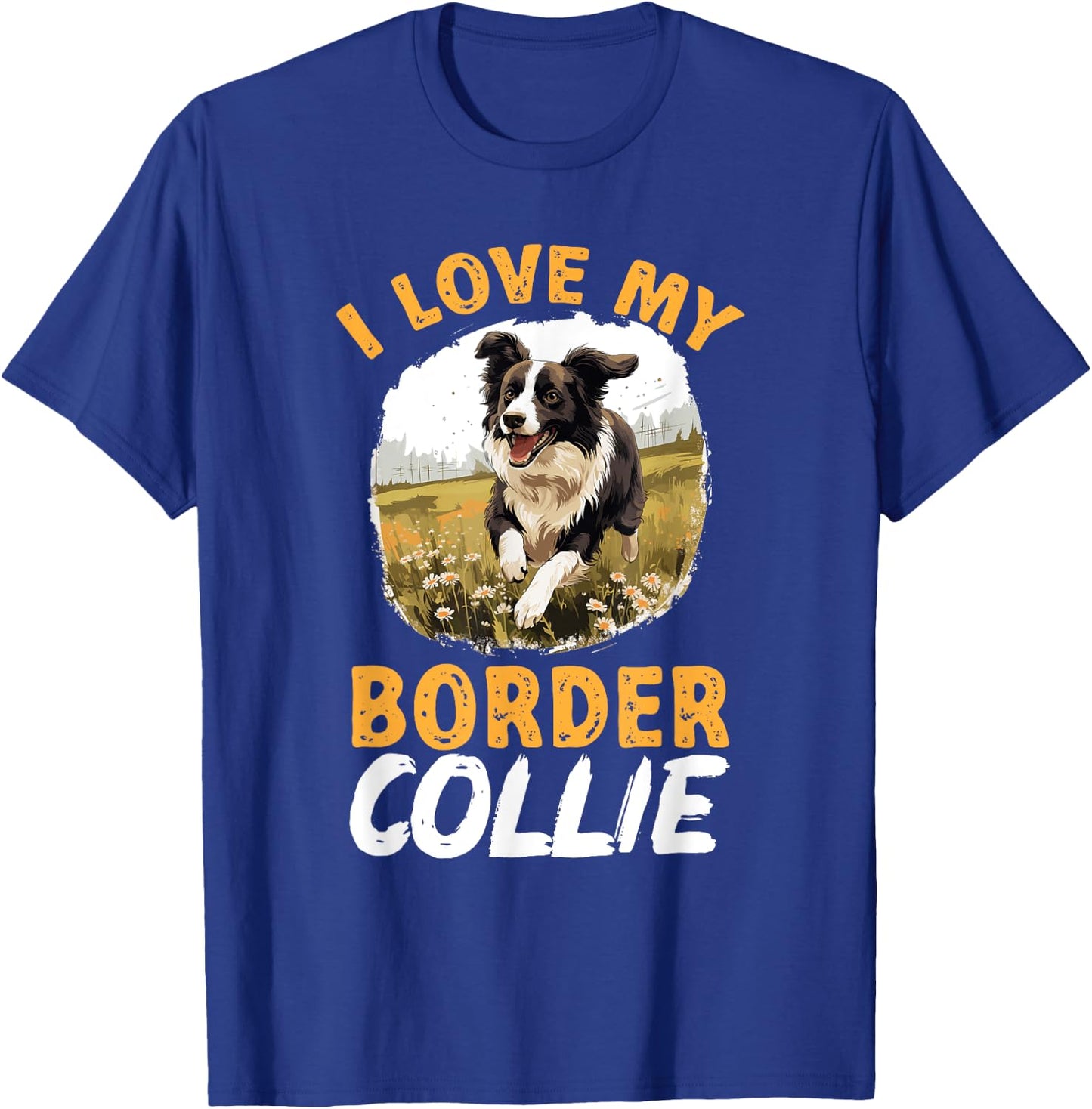 Border Collie Dog - I love my Border Collie Women Kids T-Shirt - T-Shirt | Royal