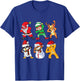 Christmas Santa Claus and Friends Griddy Dance T-Shirt - T-Shirt | Royal