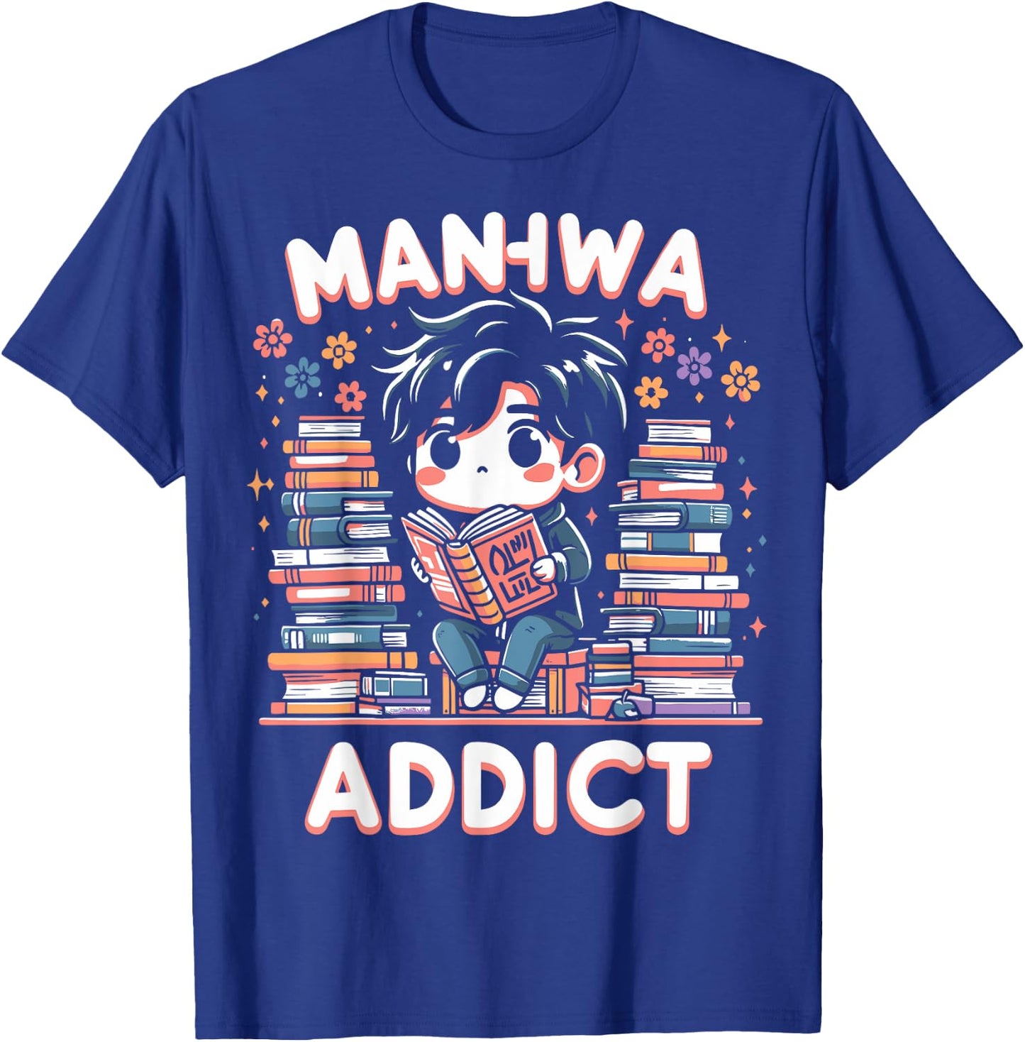 AMM - Anime Manga Manhwa Funny Gift Manhwa Addict Fan -Adults Black T-Shirt - T-Shirt | Royal