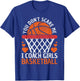 You Don't Scare Me I Coach Girls Basketball Coach Team Funny T-Shirt - T-Shirt | Royal