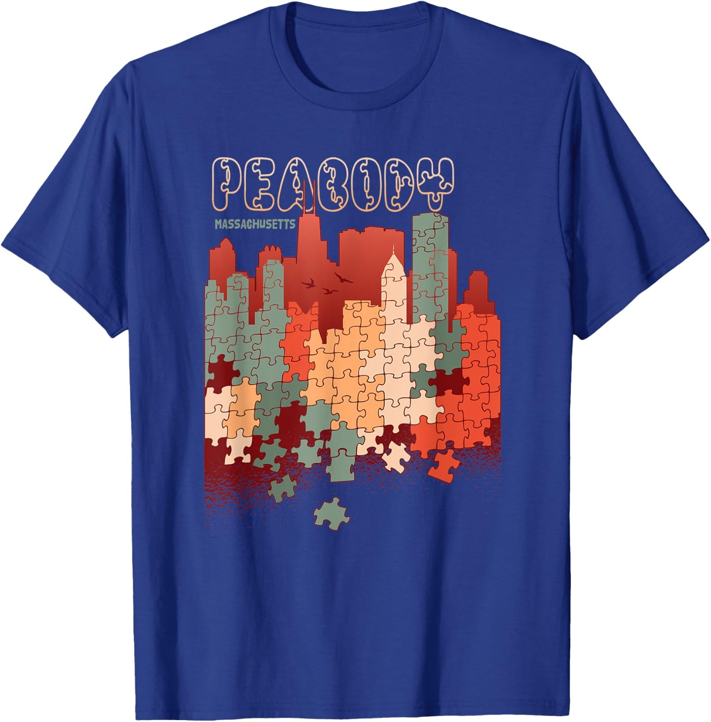 Peabody In Massachusetts Travel Souvenir T-Shirt - T-Shirt | Royal