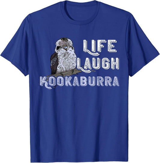 Kookaburra Life Laugh Kookaburra Bird Australia Animals T-Shirt - T-Shirt | Royal
