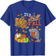 It's Autumn Y'all Thanksgiving Manatee Fall Tree Pumpkins T-Shirt - T-Shirt | Royal