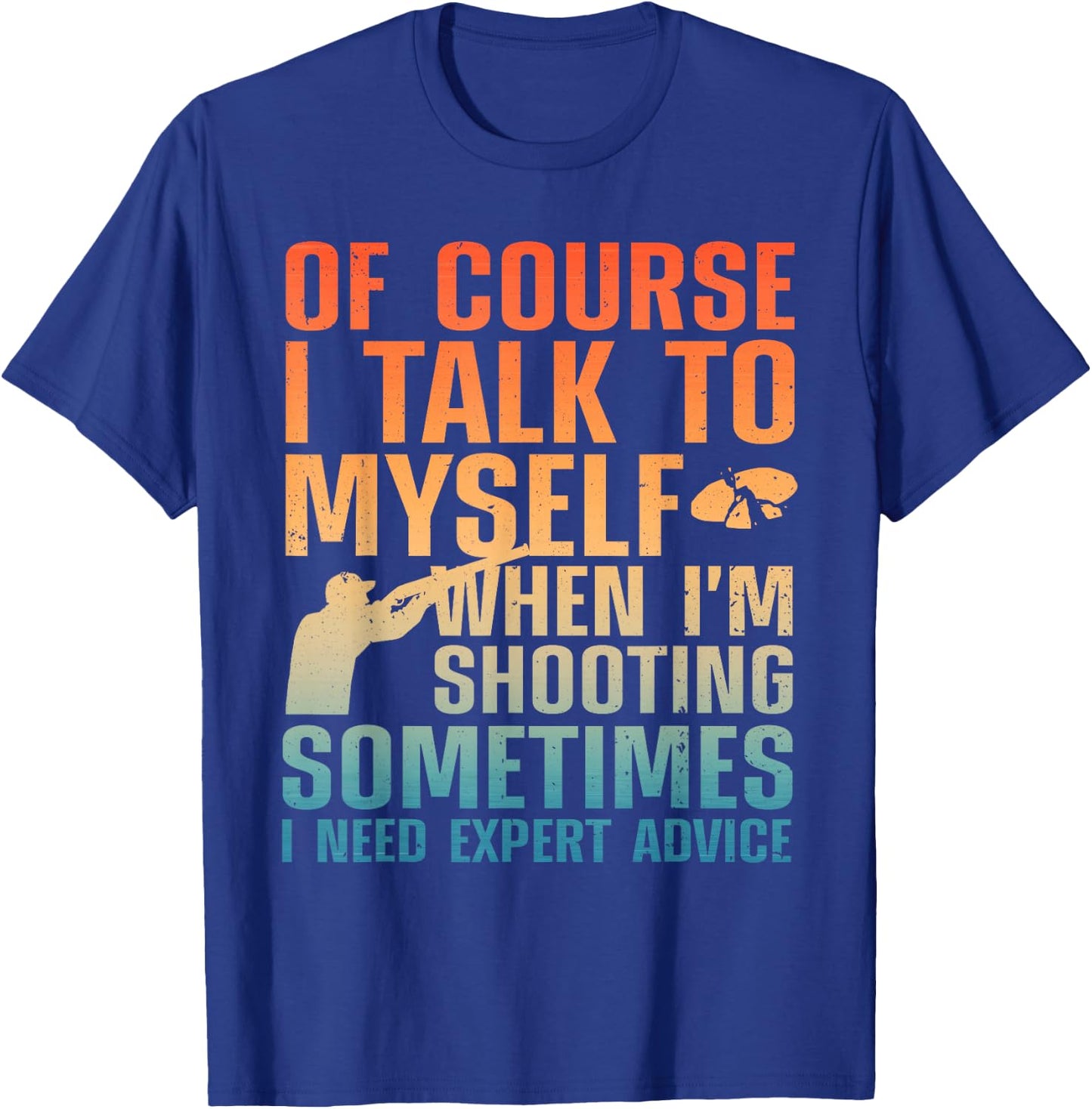 Funny Trap Shooting Women Clay Skeet Trap Shooting T-Shirt - T-Shirt | Royal