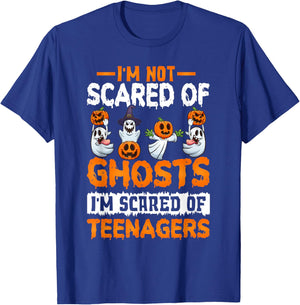 I'm Not Scared Of Ghosts I'm Scared Of Teenagers Halloween T-Shirt - T-Shirt | Royal