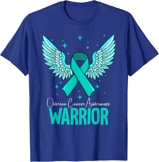 Warrior Ovarian Cancer Awareness T-Shirt - T-Shirt | Royal