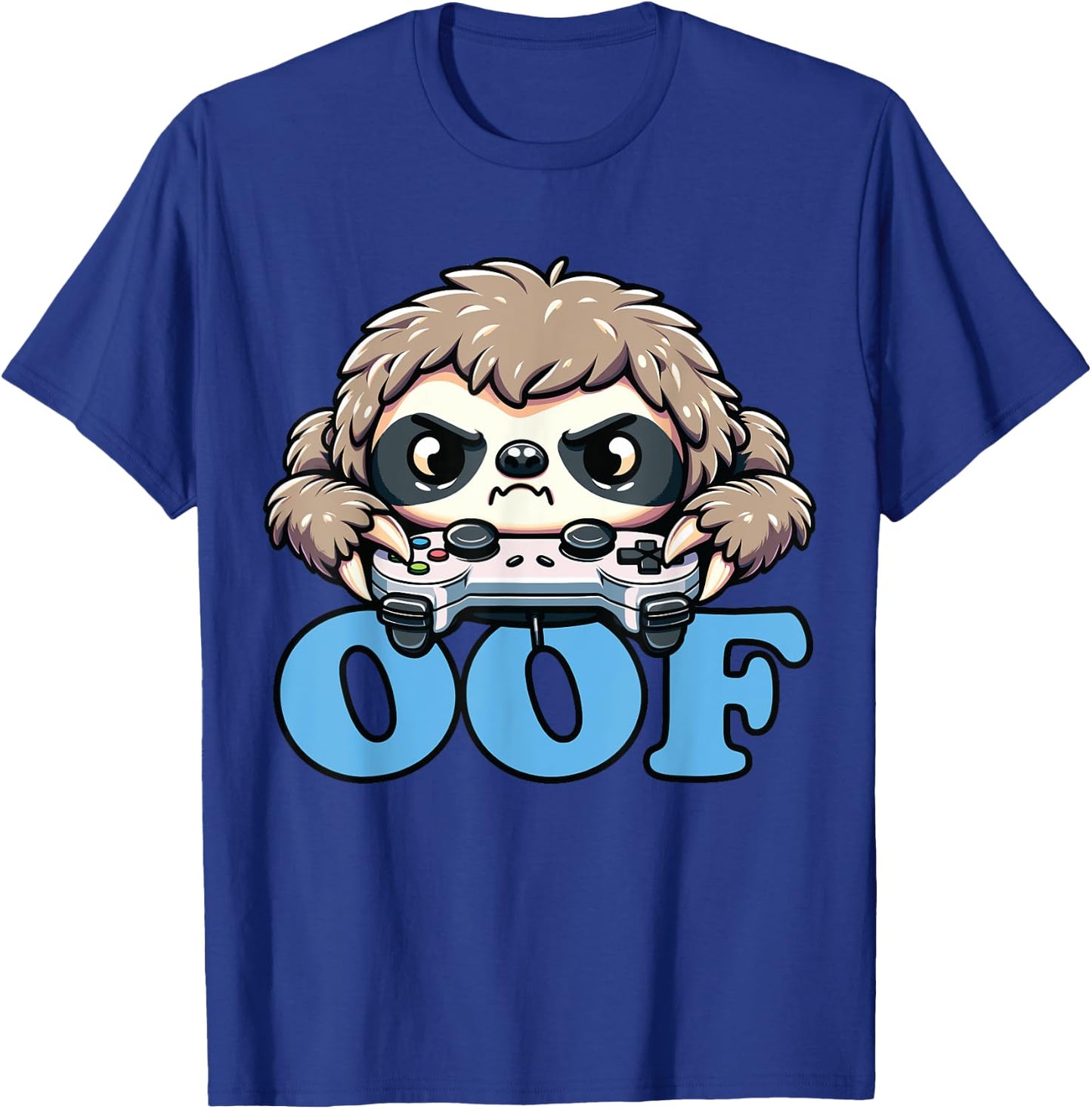 Oof Gamer Meme, Anime Gamer Sloth Oof T-Shirt - T-Shirt | Royal
