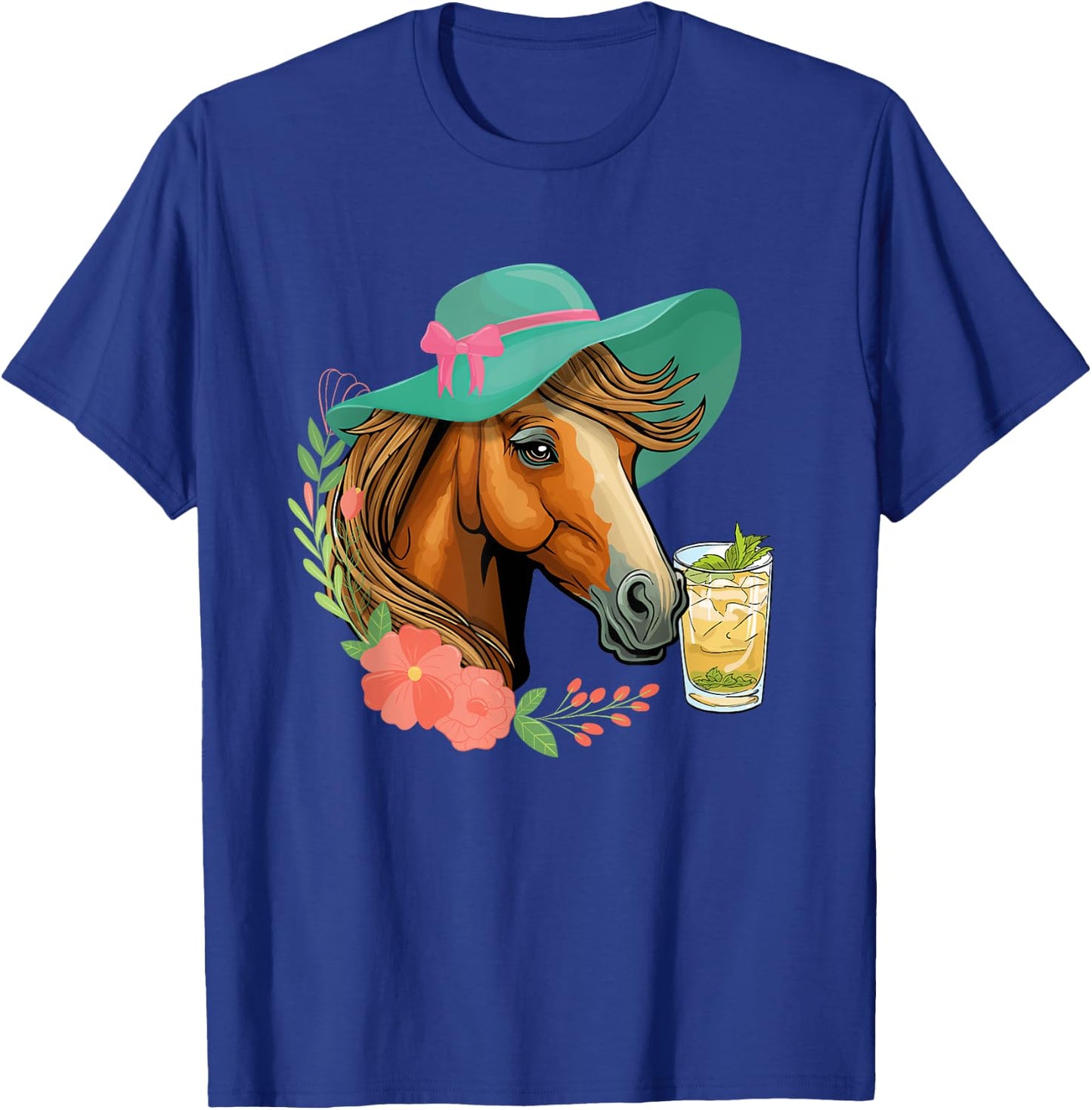 Horse Tea Party - Horses Horseman Equestrian Riding T-Shirt - T-Shirt | Royal