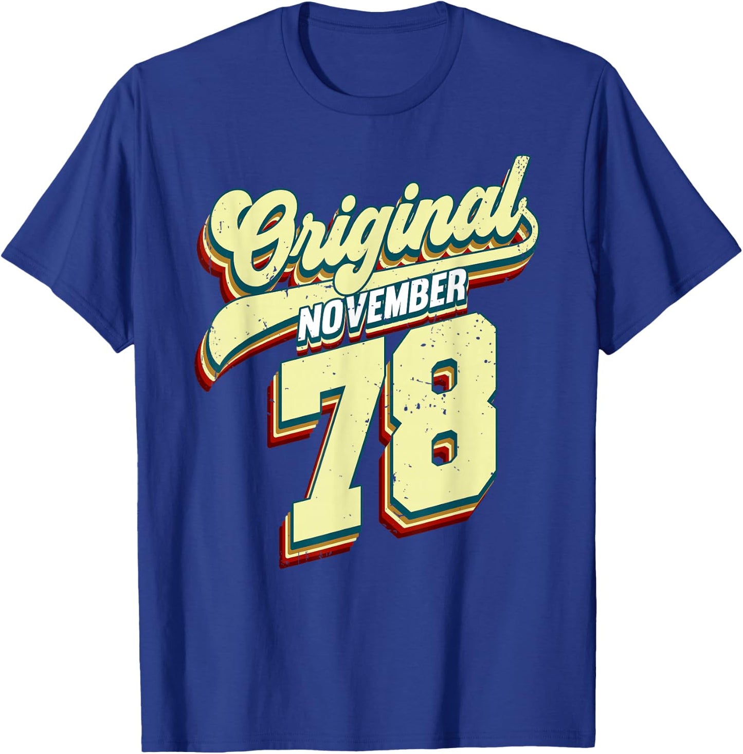 November Original 1978 T-Shirt - T-Shirt | Royal