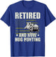 Hog hunter retired hog hunting boar hunt season T-Shirt - T-Shirt | Royal