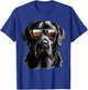 Labrador Retriever Lab Dog Breed Pet with Sunglasses Women Kids T-Shirt - T-Shirt | Royal