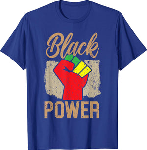 Black Power Black Pride Melanin African American T-Shirt - T-Shirt | Royal
