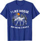 I Like Moose And Maybe Like 3 People Funny Deer Elk Lover T-Shirt - T-Shirt | Royal