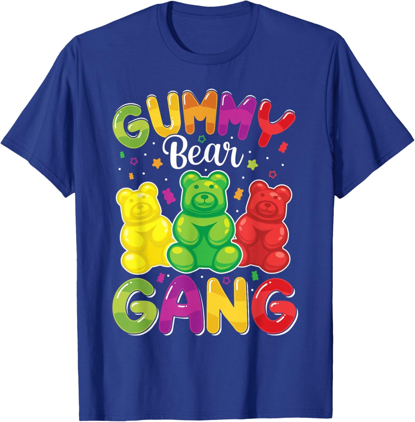 Gummy Bear Gang Funny Candy Lovers Girls Kid Squad Team T-Shirt - T-Shirt | Royal